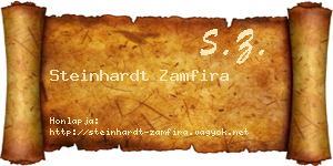 Steinhardt Zamfira névjegykártya
